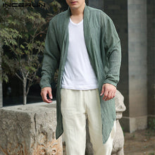 Load image into Gallery viewer, Fashion Mens Jackets Long Outwear Irregular Hem Punk Hiphop Male Cloak Coats Trench Windbreaker Hombre Summer Autumn Cardigan